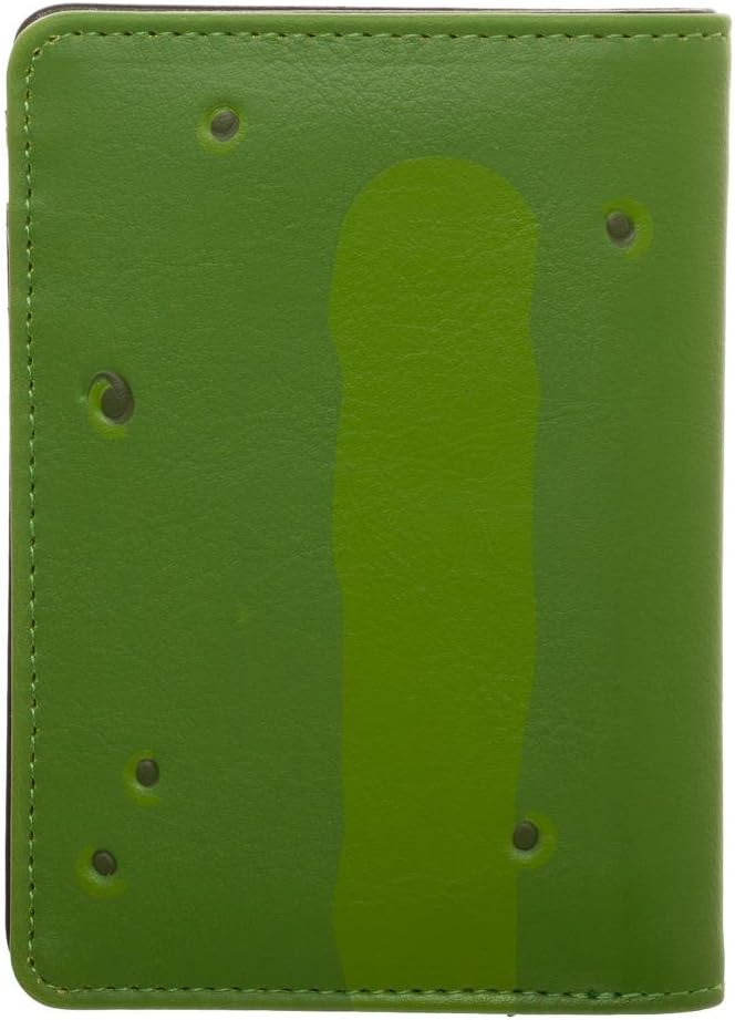 Pickle Rick Vertical Bi-Fold Wallet for Fans