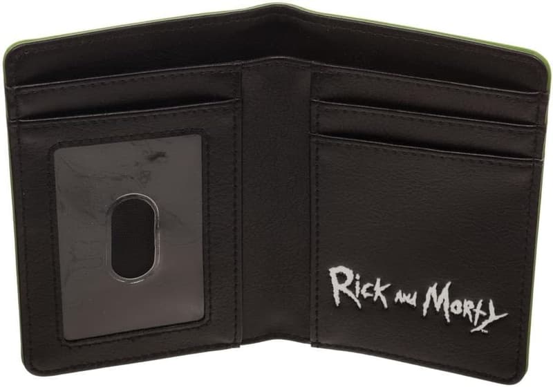 Pickle Rick Vertical Bi-Fold Wallet for Fans