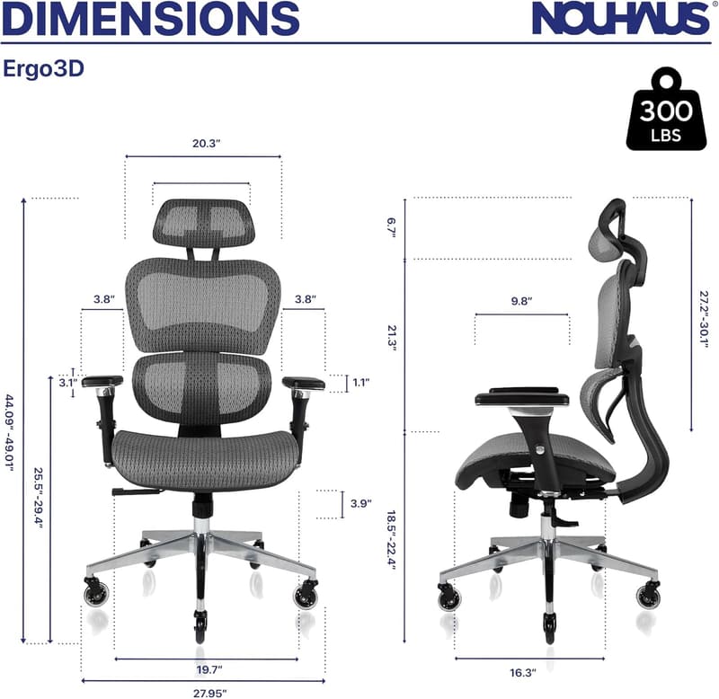 Ergonomic Mesh Office Chair with Lumbar Support and Adjustable Features