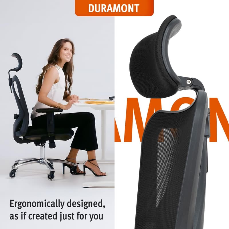 Ergonomic Office Chair with Lumbar Support & Adjustable Design