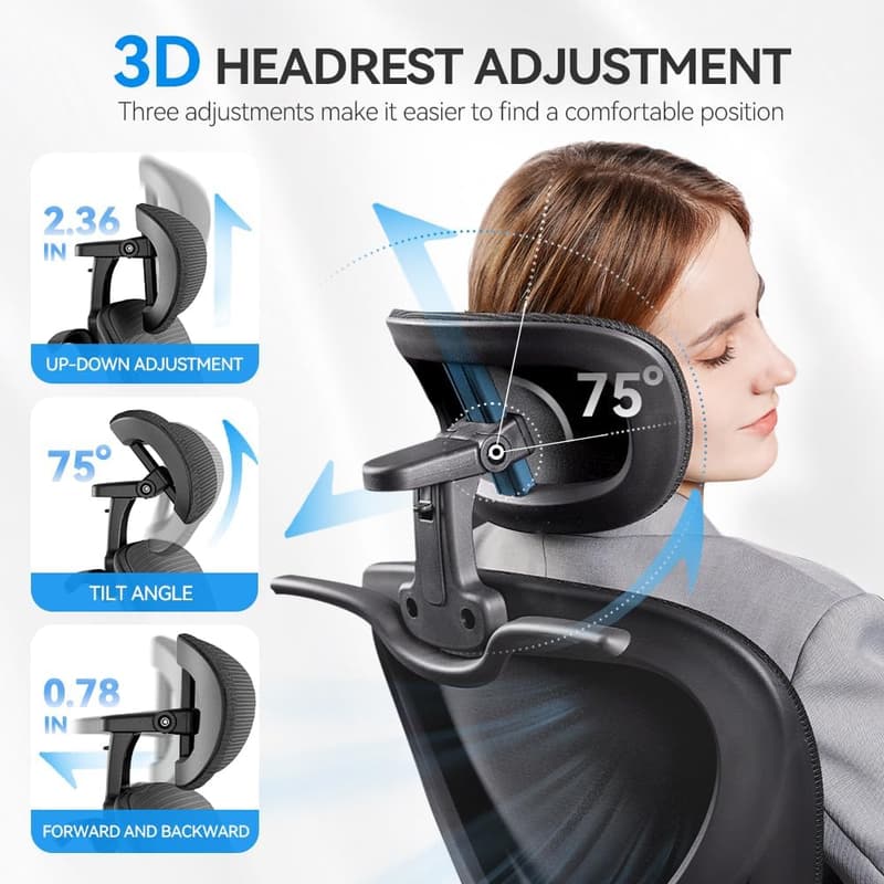 Ergonomic Mesh Office Chair with Adjustable Lumbar Support