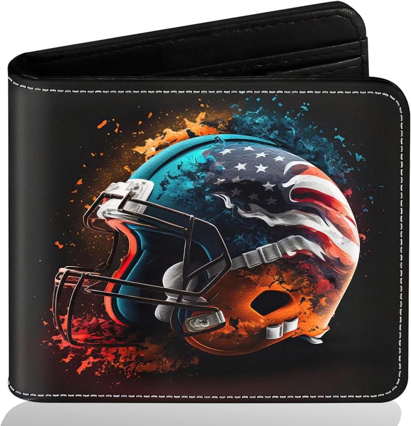 Cool Leather Bifold Wallet for Teen Boys - RFID Blocking