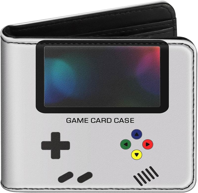 Cool Gray Bifold Wallet for Teen Boys – RFID Blocking Gamer Design