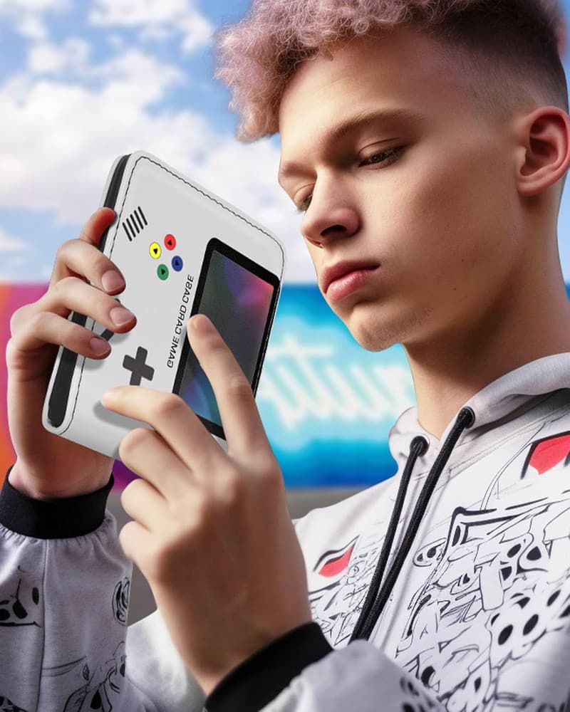 Cool Gray Bifold Wallet for Teen Boys – RFID Blocking Gamer Design