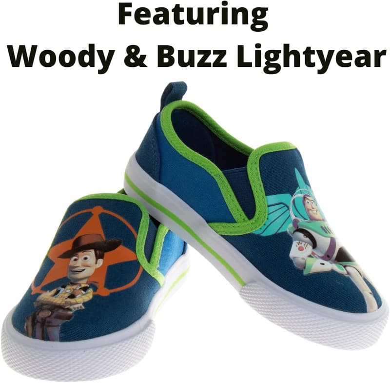 Cartoon Character Slip-On Sneakers for Kids (Sizes 5-4)