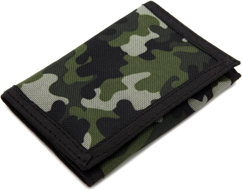 Kids' Outdoor Sports Wallet - RFID Trifold Canvas with Magic Sticker