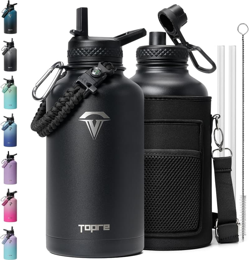 64oz Insulated Stainless Steel Water Bottle - BPA-Free & Leakproof