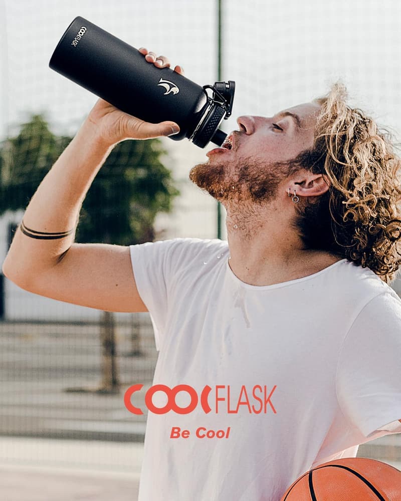 Insulated 40 oz Stainless Steel Water Bottle – Magic Black