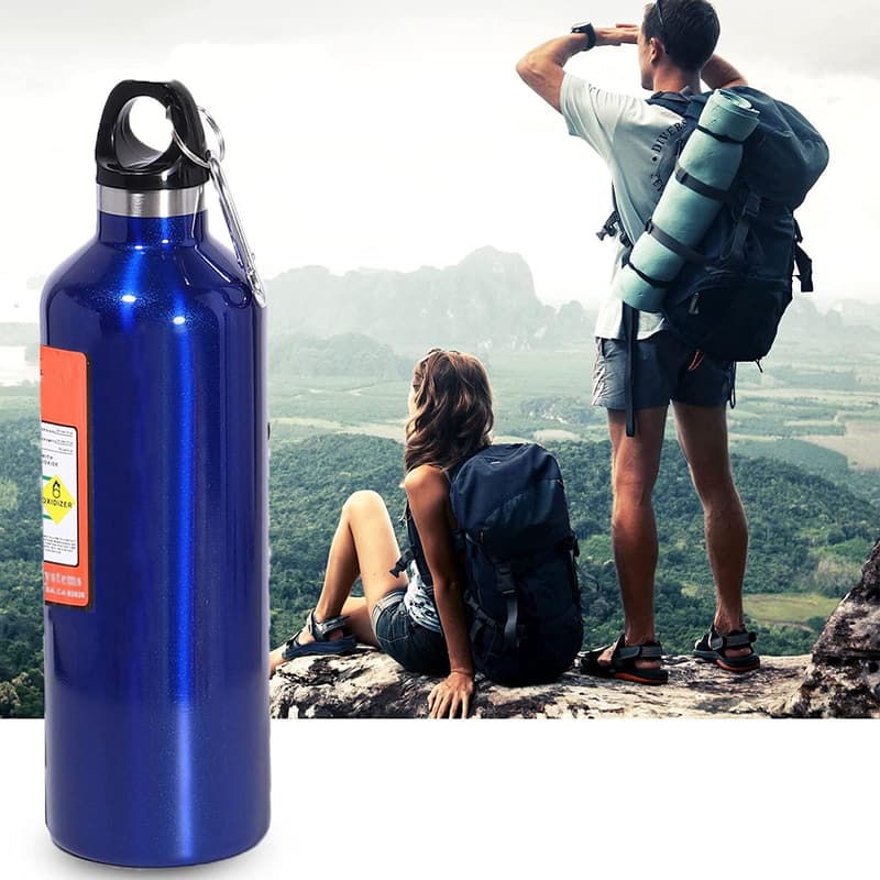 Reusable 17oz Stainless Steel Insulated Water Bottle - Blue