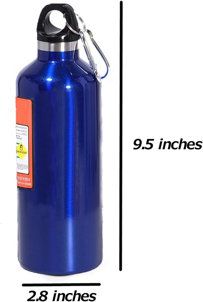 Reusable 17oz Stainless Steel Insulated Water Bottle - Blue