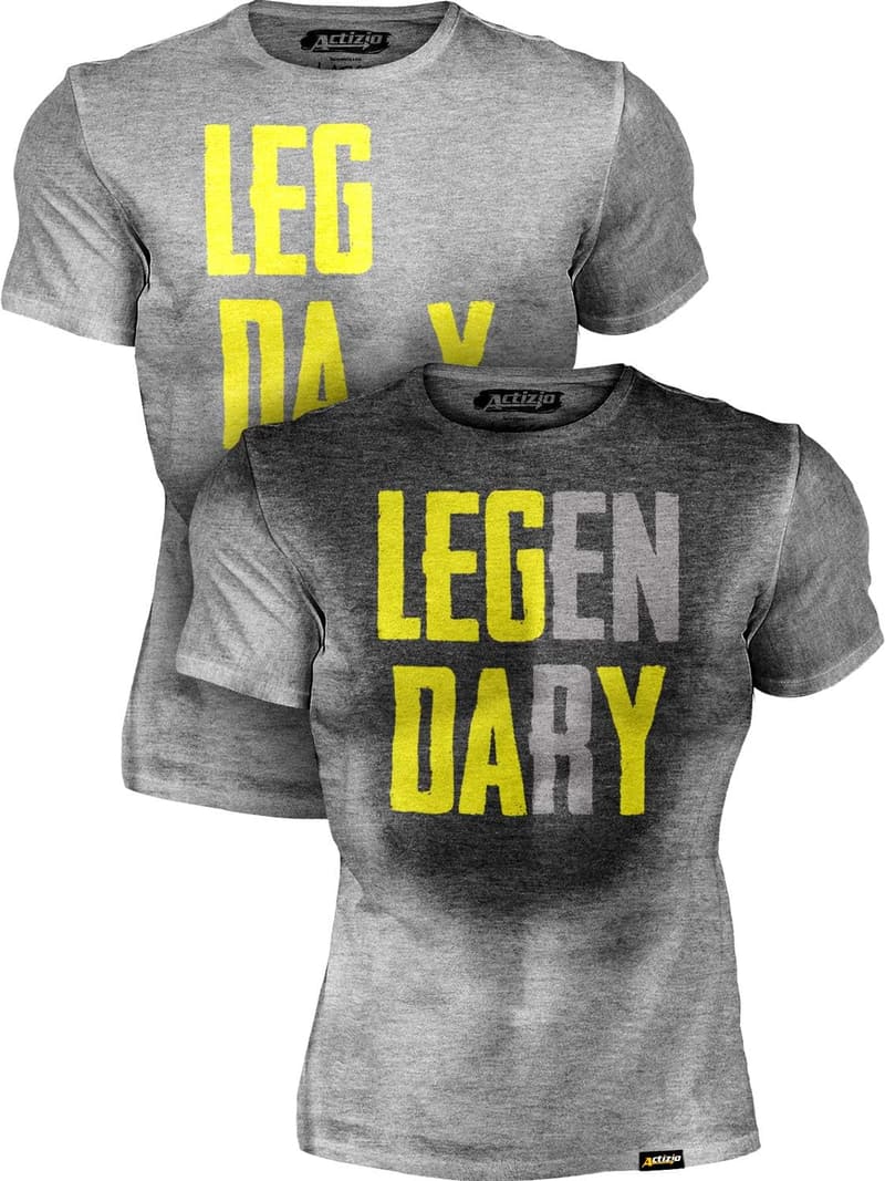 Leg Day Motivational Men's Workout Shirt - Moisture-Wicking