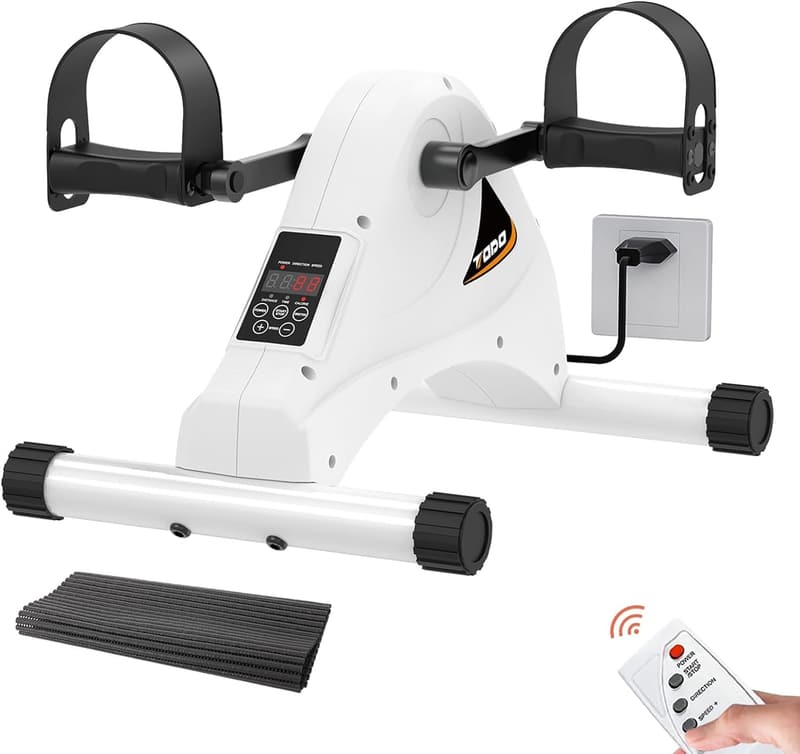 Mini Motorized Under Desk Bike for Seniors' Rehab & Therapy