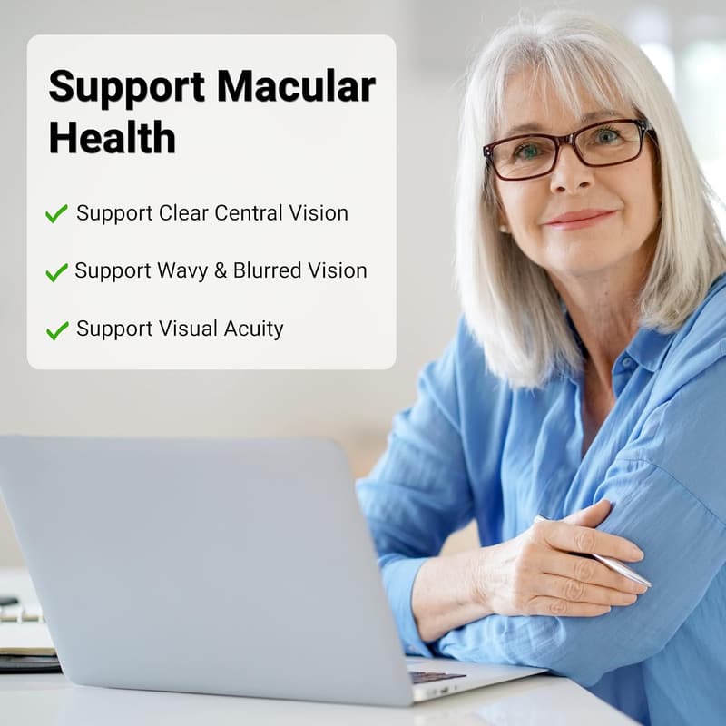 Advanced Eye Vitamin Supplement - AREDS 2+ with DHA, Lutein & Zeaxanthin
