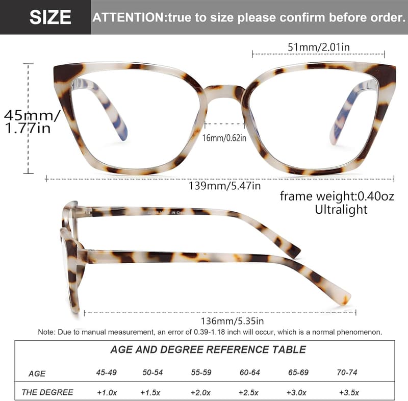 Fashion Cat Eye Blue Light Blocking Readers for Women - 5 Pack