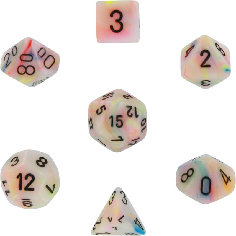 Festive Circus Polyhedral Dice Set – 7-Die Collection