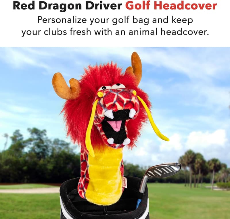 Funny Red Dragon Driver Headcover for Men & Women