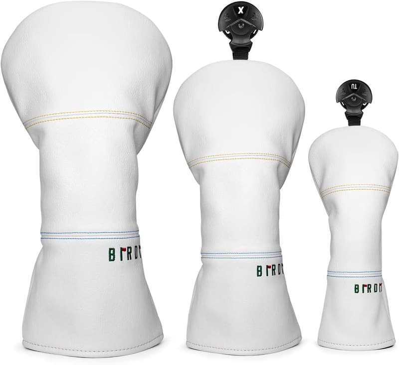 Birdie Design Premium Leather Golf Headcovers Set