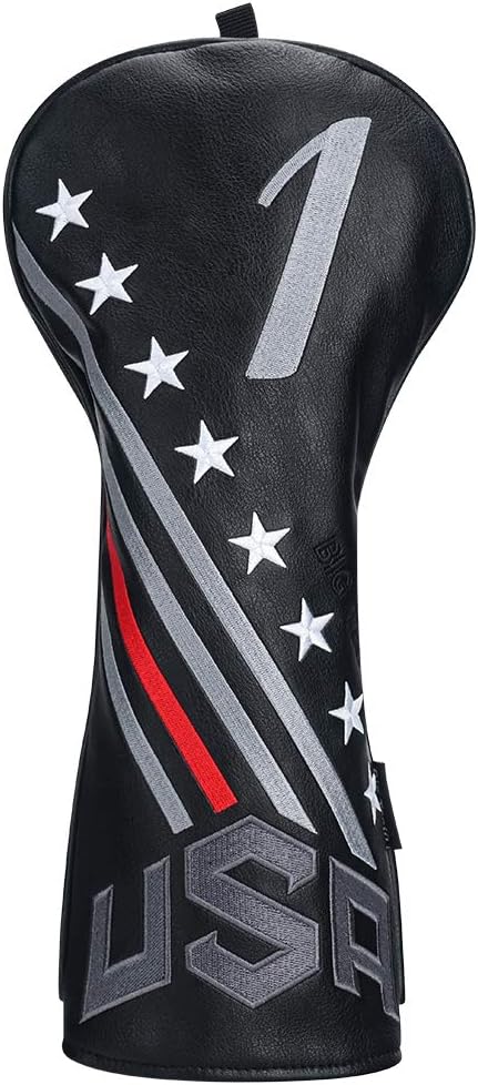 USA Stripe & Star Golf Headcover Set - Fits Drivers & Woods