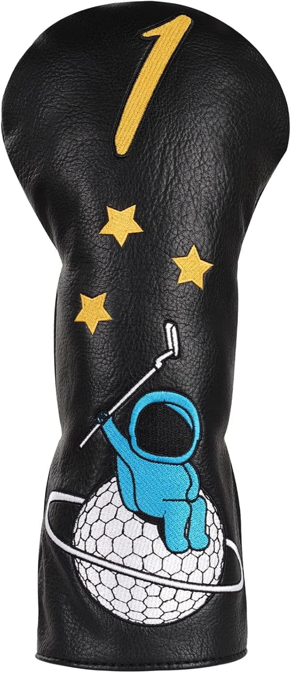 Golf Headcovers Set - Synthetic Leather for Drivers, Woods & Putters