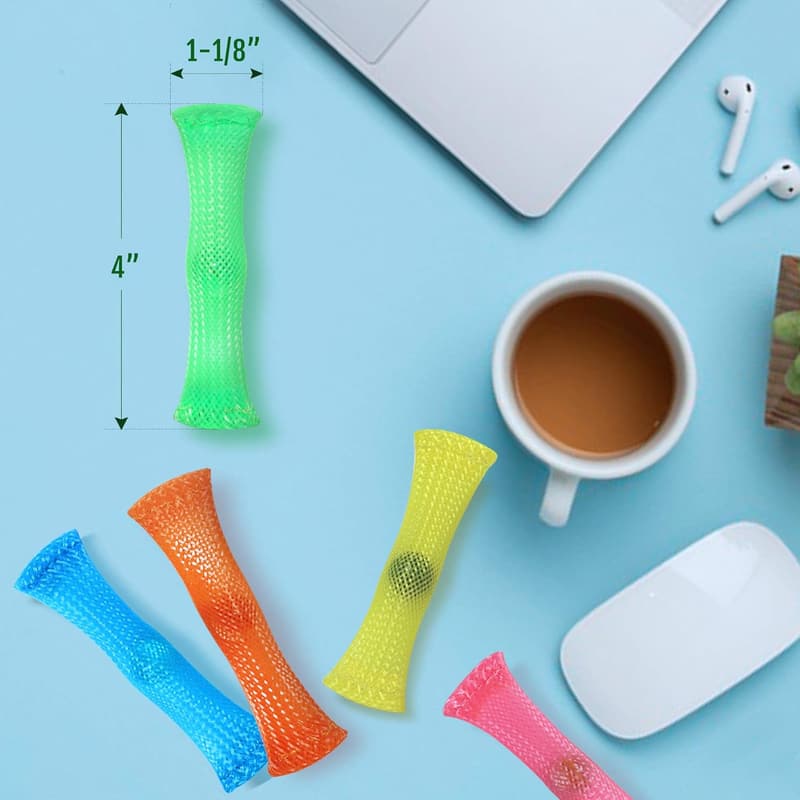 10-Pack Mesh & Marble Fidget Toys for Stress Relief