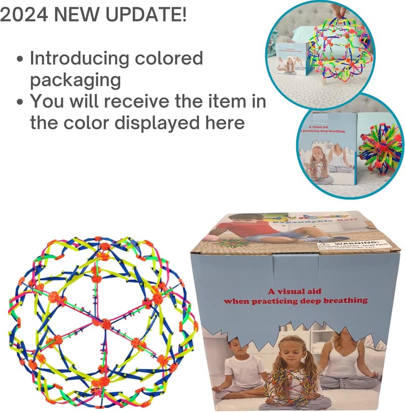 Expandable Plastic Sensory Ball for Kids and Adults