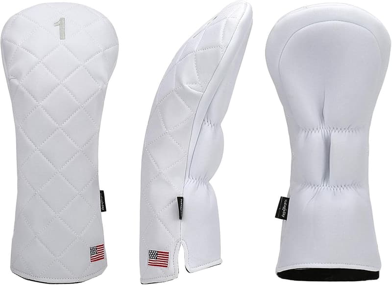 USA Flag Golf Head Covers for Driver, Fairway & Hybrid Clubs