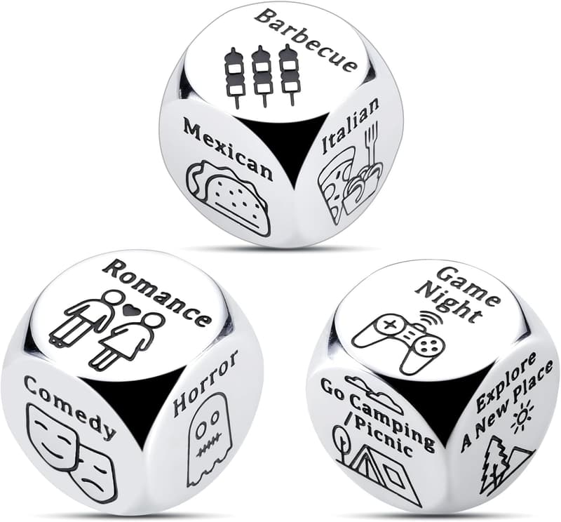 Date Night Food Dice - Fun Couples Gift for Any Occasion