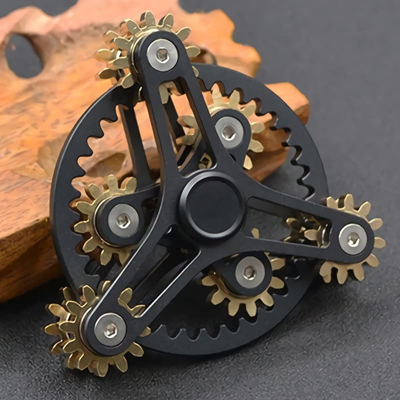 Brass Fidget Spinner for Focus and Meditation - 13 Bearings