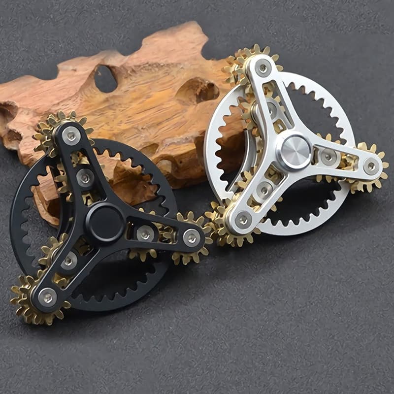Brass Fidget Spinner for Focus and Meditation - 13 Bearings
