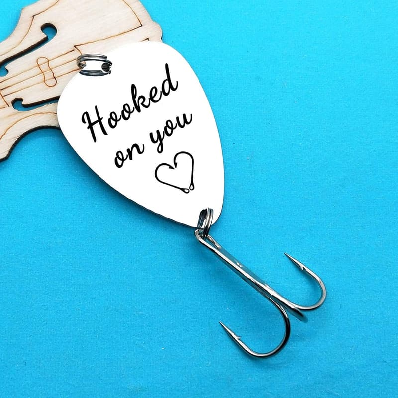 Fishing Lures for Him - Hooked on You Anniversary Gift