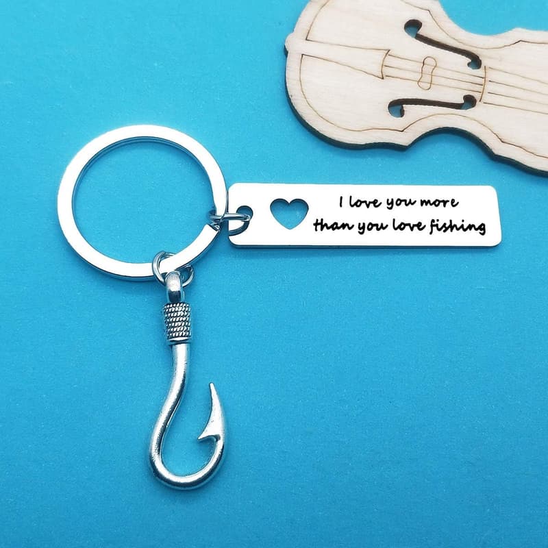 Fishing Keychain Gift for Boyfriend - 