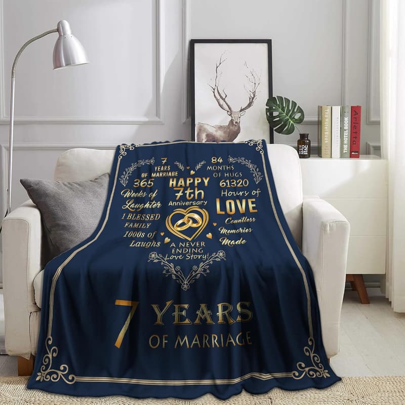 7th Anniversary Copper Blanket 60