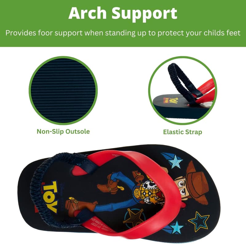 Kids' Disney Character Flip Flops - Quick Dry Beach Slides