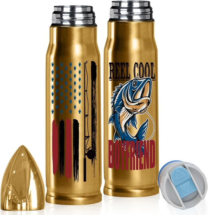 Fishing Lover 17oz Tumbler Gift for Boyfriend
