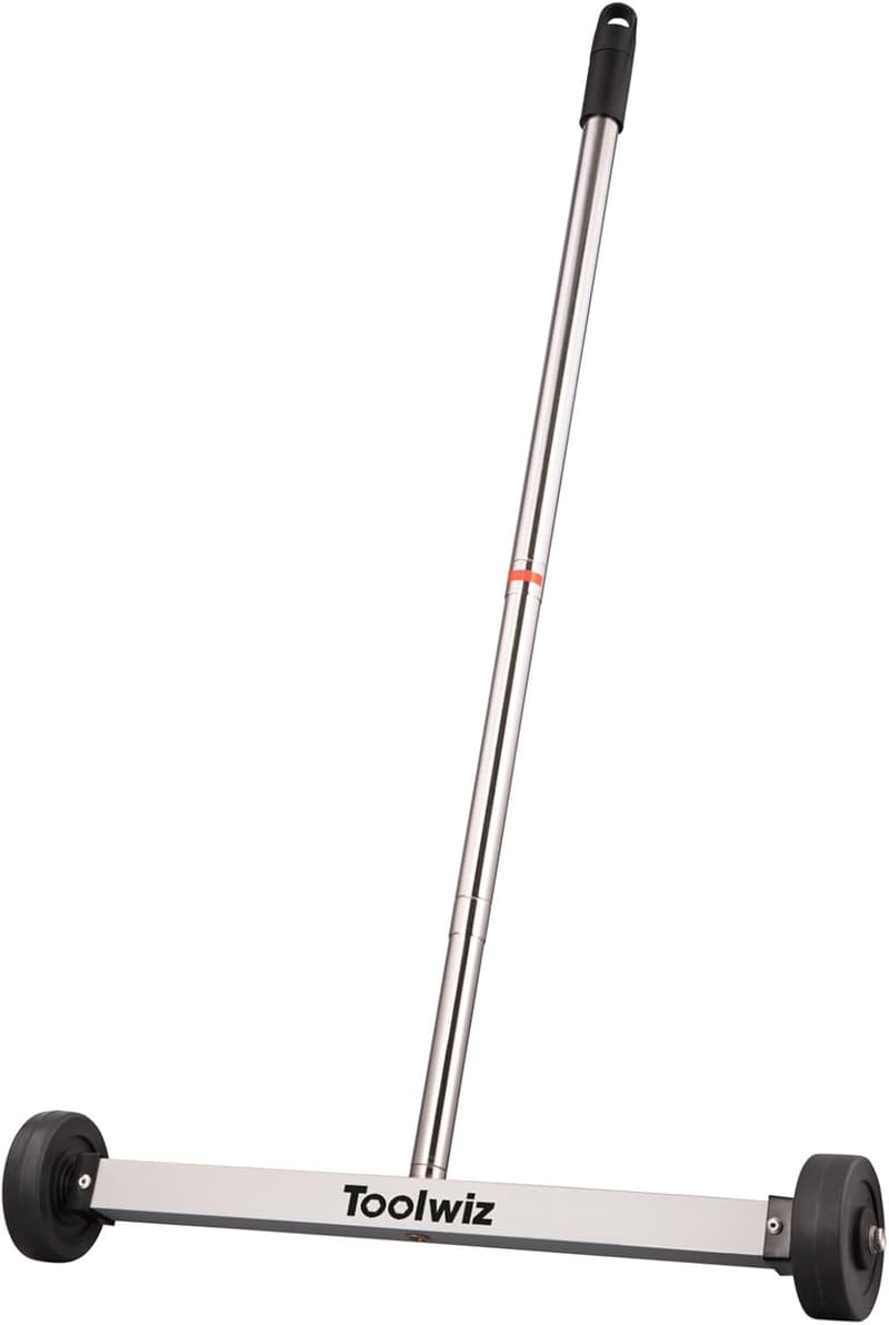 17-inch Magnetic Pickup Sweeper with Telescoping Handle