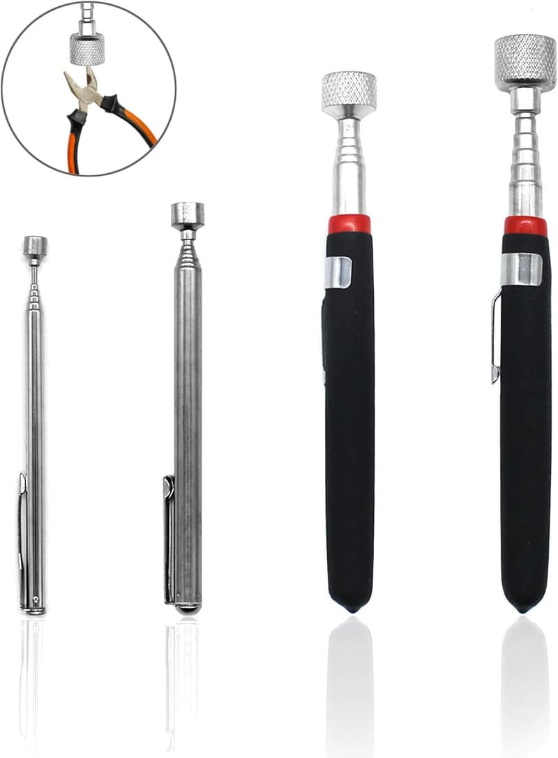 Magnetic Pick-Up Tool Set - Telescopic Retrieval Stick (4 Pack)