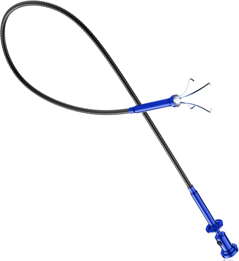 Flexible Magnetic Grabber Tool with LED Light