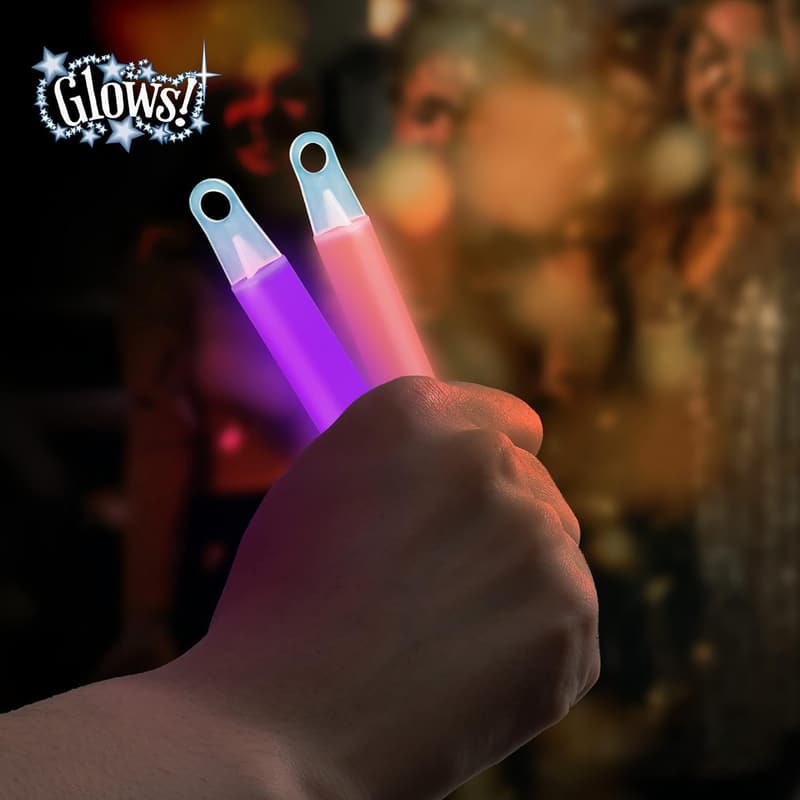 Premium 100ct Glow Sticks with Lanyards for Parties & Events