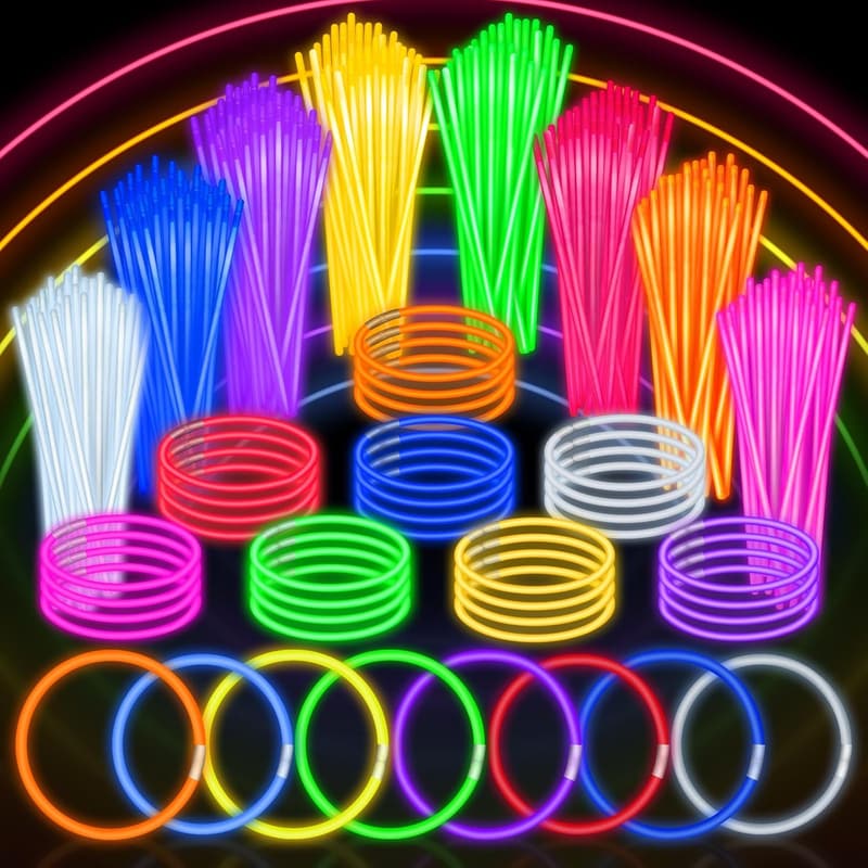 Glow Sticks Bulk Party Favors - 100 PCS 8
