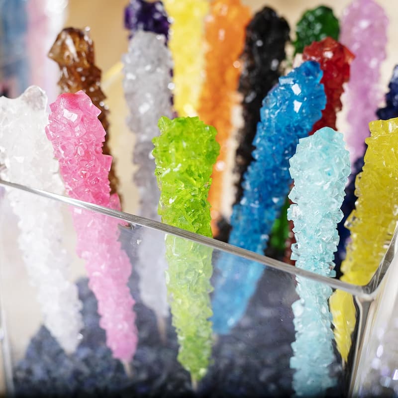 Assorted Extra Large Rock Candy Sticks - Party Favors for Celebrations