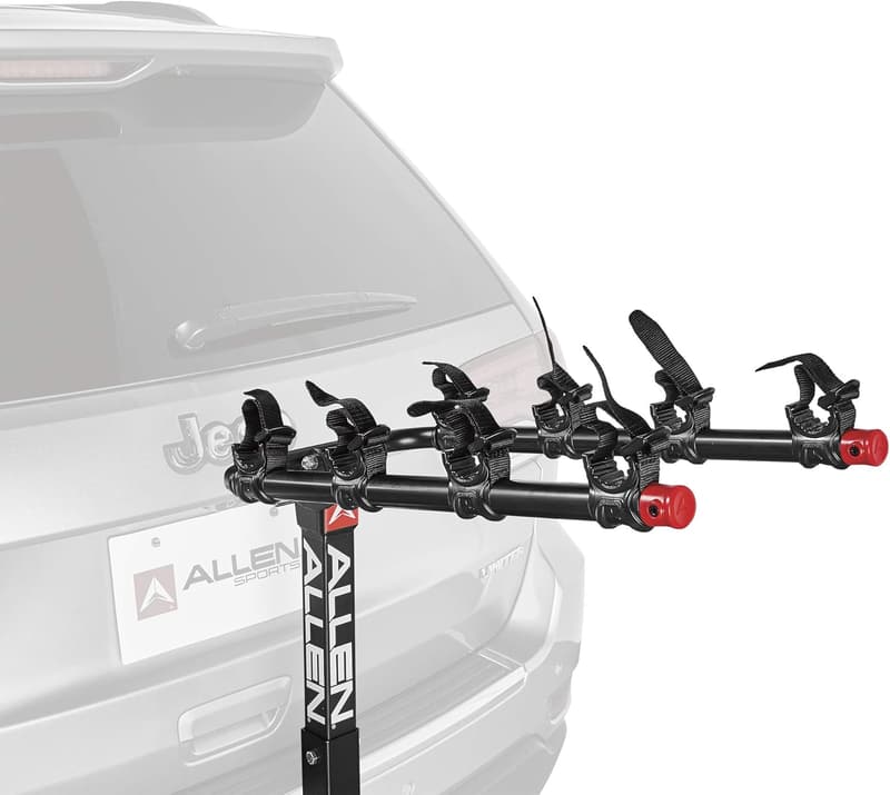 Allen Sports 4-Bike Hitch Mount Rack (2-Inch Receiver), Black
