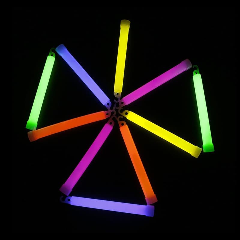 50 Pcs Ultra Bright 6'' Glow Sticks - Long-lasting Emergency Lighting