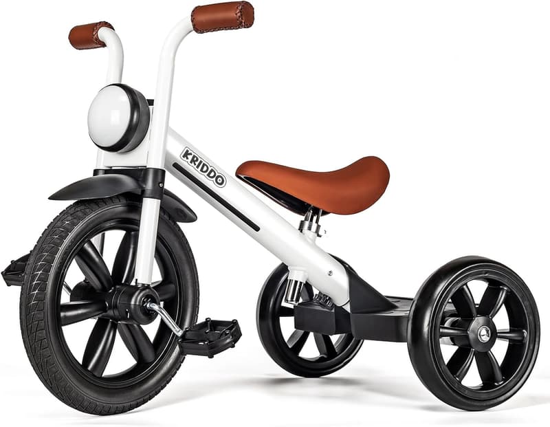 Kids Tricycle with Puncture-Free Wheels & Adjustable Seat