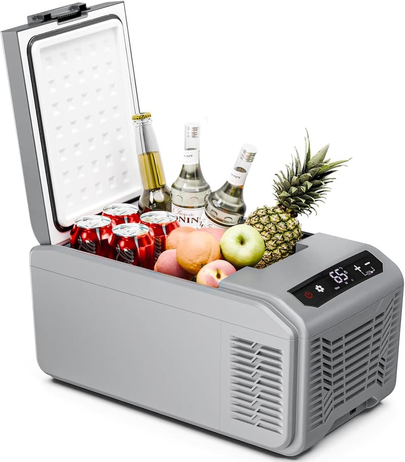 16QT Portable Compressor Car Fridge with Control Panel