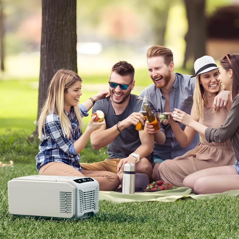 16QT Portable Compressor Car Fridge with Control Panel