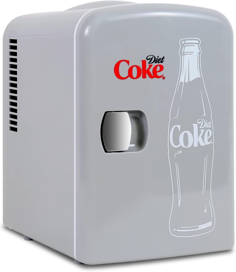 Portable Mini Fridge for Drinks – 6 Can Beverage Cooler