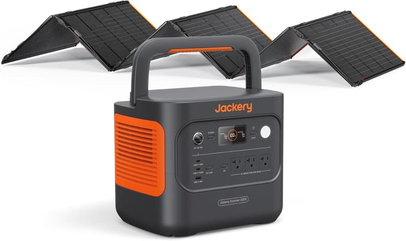 Jackery Explorer 2000 v2 Solar Generator with 500W Panel
