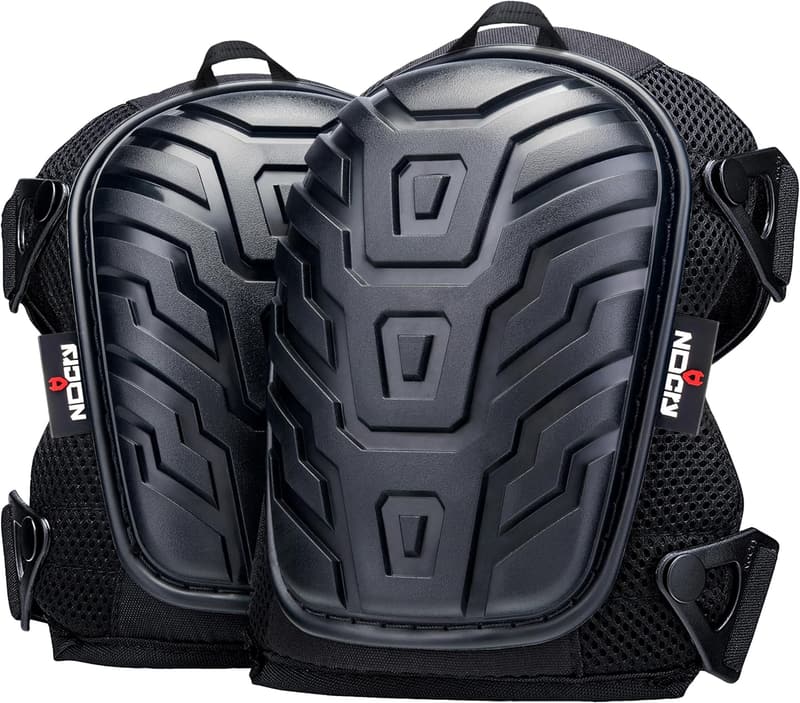 Heavy-Duty Gel Knee Pads for Construction with Adjustable Straps
