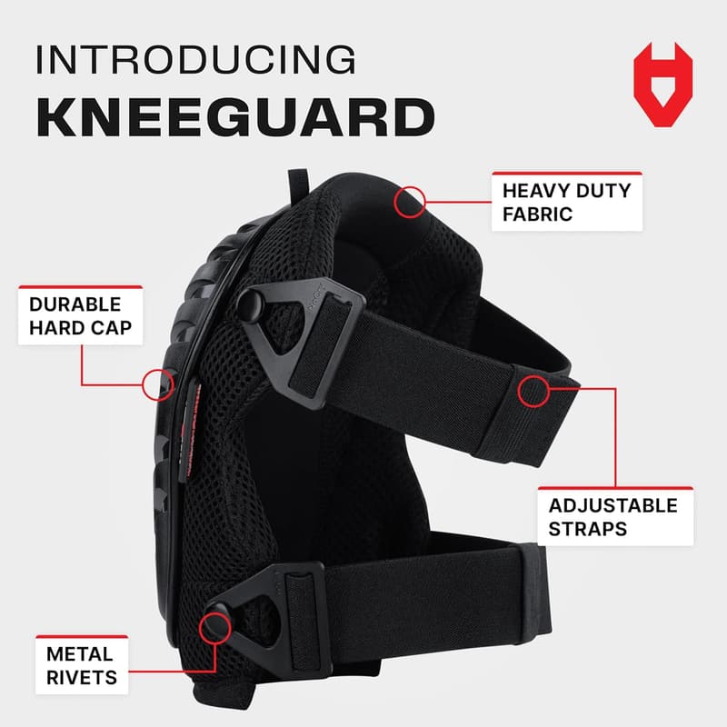 Heavy-Duty Gel Knee Pads for Construction with Adjustable Straps
