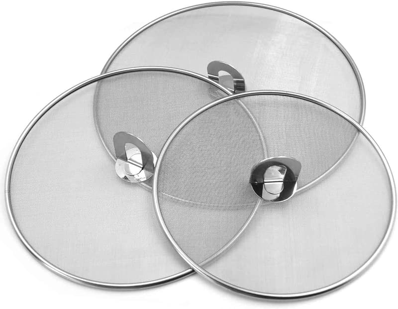 Stainless Steel Splatter Screen Set for Frying Pans